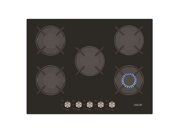 OSCAR 3804 5G 70 cm SİYAH CAMLI Ankastre ocak 