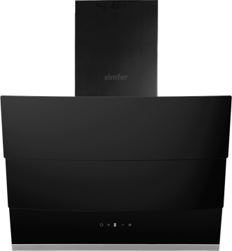 Resim SİMFER 8678  SİYAH 3 CAM  KUMANDA DAVLUMBAZ