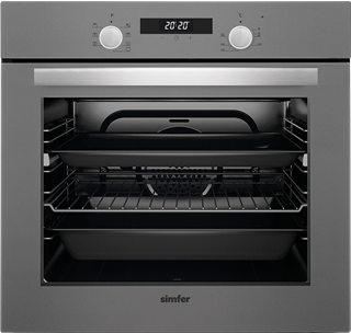 resm SİMFER 7335 ANTRASİT CAMLI DİJİTAL FIRIN