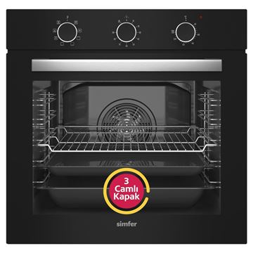 Simfer QS 8220 ankastre mutfak fırını – estetik görünüm ve uzun ömürlü yapı