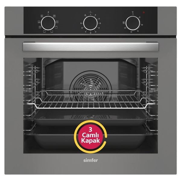 Simfer QS 8222 ankastre fırın – modern tasarım, güçlü performans ve güvenilir kullanım