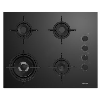 Resim ALTUS 189 GB SİYAH CAM ANKASTRE OCAK 