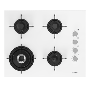 Resim ALTUS 189 DW BEYAZ CAM ANKASTRE OCAK 