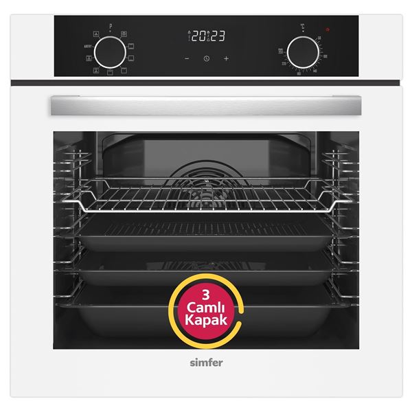 resm SİMFER 8216  AIRFRY BEYAZ  POPUP ANK.FIRIN 