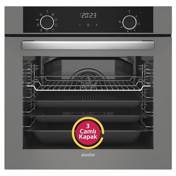 Resim SİMFER 8217  AIRFRY  GRİ   POPUP ANK. FIRIN