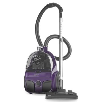Simfer 6303 Hyper Clean toz torbasız süpürge mor 800W HEPA 12 2,5L hazne