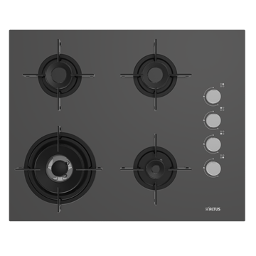 Resim ALTUS 189 GG  GRİ CAM  ANKASTRE OCAK