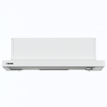 ALTUS AL 38 W teleskopik aspiratörün filtre ve aydınlatma panelini gösteren yakın plan görsel