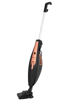 Range Rematrix elektrikli süpürge – siyah ve rose gold tasarım, ergonomik tutma kolu, geniş başlık