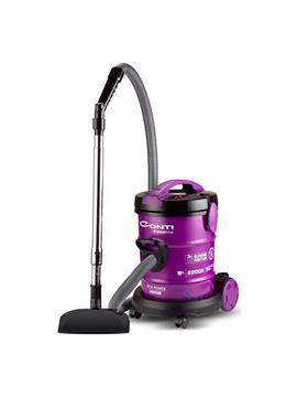 Conti CS-102 Power Star 2200W Elektrikli Süpürge – Mor metal gövde, teleskopik boru, geniş hazne ve güçlü emiş performansı ile ev temizliği için ideal.