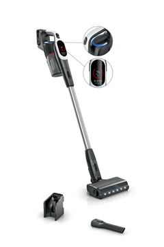 “Bosch Unlimited 9 – 60 dakikalık dijital temizlik gücü, LED aydınlatmalı başlık ve MicroClean teknolojisiyle üstün hijyen.”