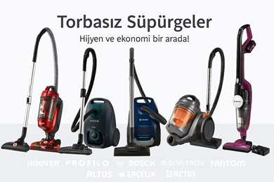 Kategori İçin Resim Torbasız Süpürgeler – HEPA Filtreli, Sıkıştırmalı Hazneli Modeller