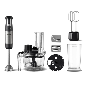 Philips HR2695/01 – 1200W SpeedTrigger El Blenderi, paslanmaz çelik bıçak ve çift çırpıcı aksesuarıyla mutfakta profesyonel sonuçlar.