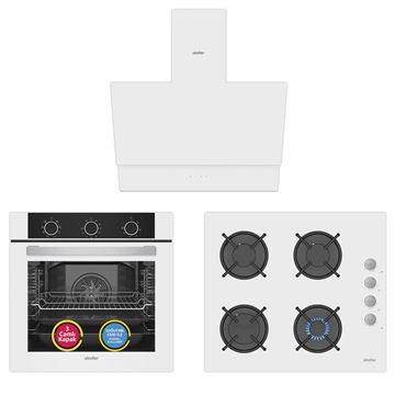 Simfer 8221+3507+8704 ankastre set - Üçlü görünüm 