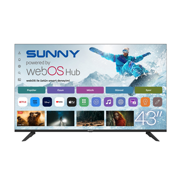 Sunny SN43FMLN-W02S frameless ön görünüm